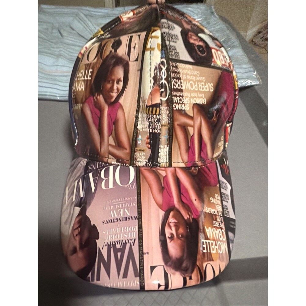 Magazine Cover Print Vinyl Snapback Hat Obama Magazine Covers